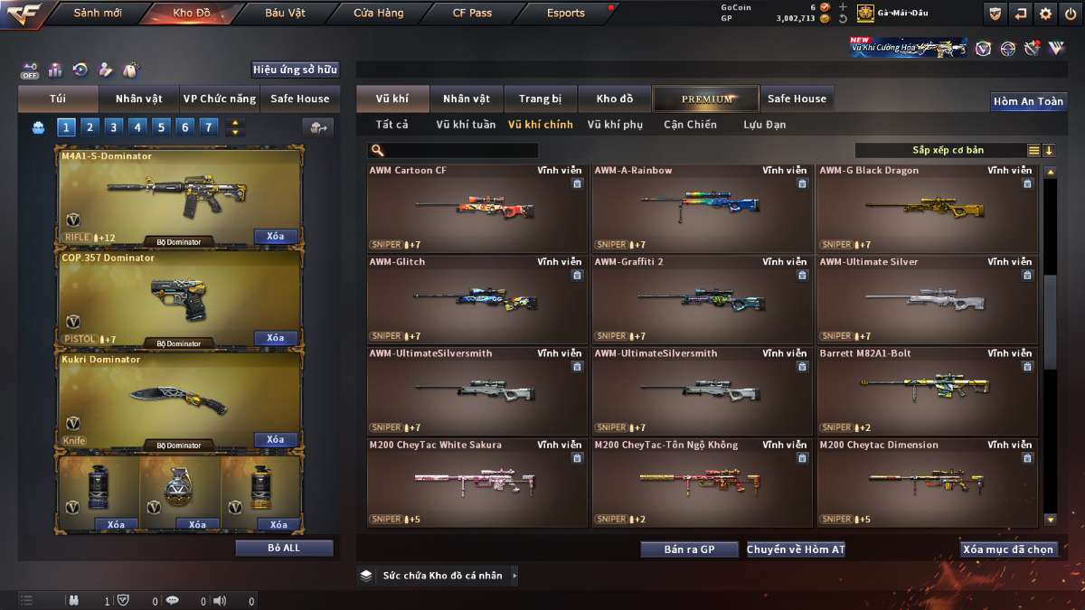 shop acc cf uy tin gia re